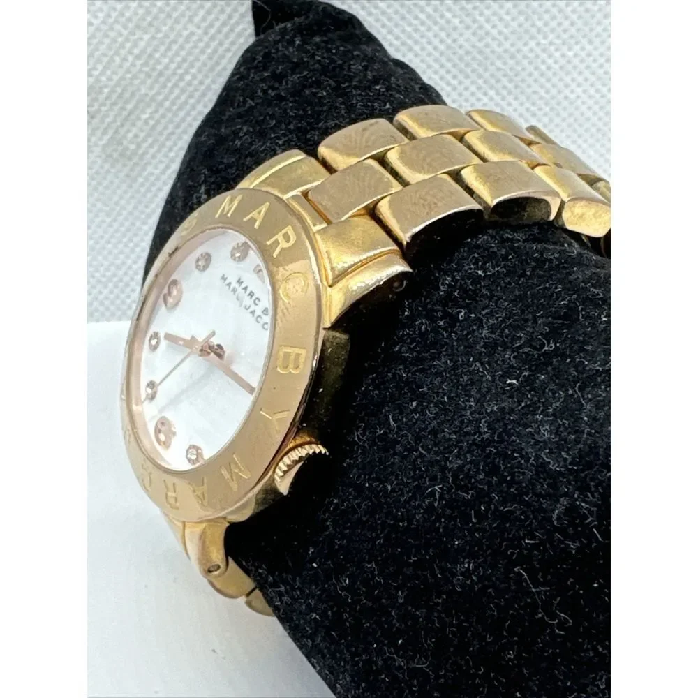 Marc Jacobs MBM3077 Women's Gold Stainless Steel Analog Dial Quartz Watch JNA793